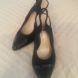 Impo sling back heels.